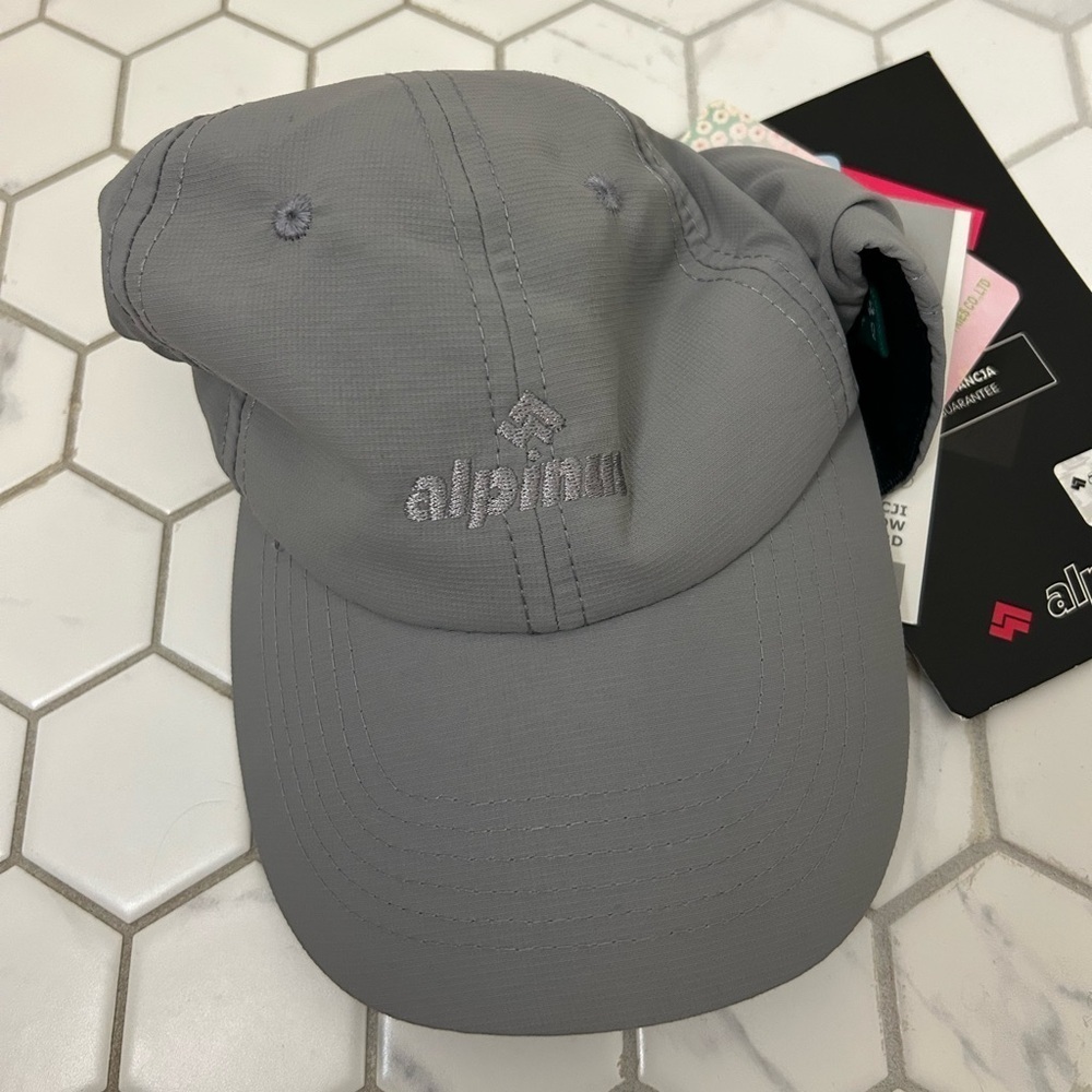 Alpinus Grey Baseball Hat with Insect Repellent Protection in Grey NWT